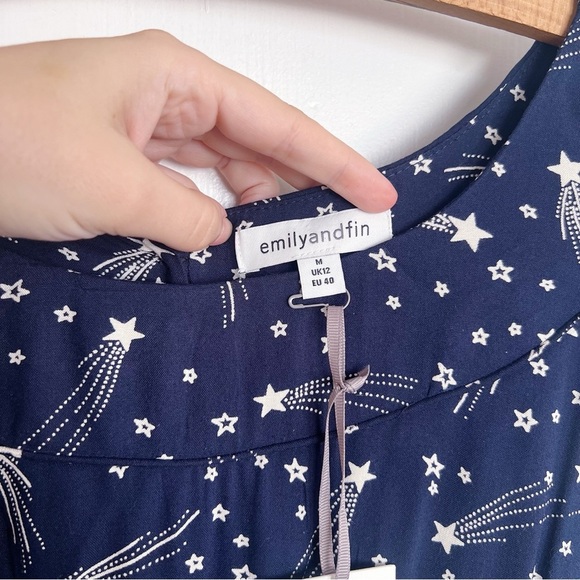 ModCloth • Emily & Fin Day After Day Dress in Shooting Stars navy comet print - Picture 5 of 13